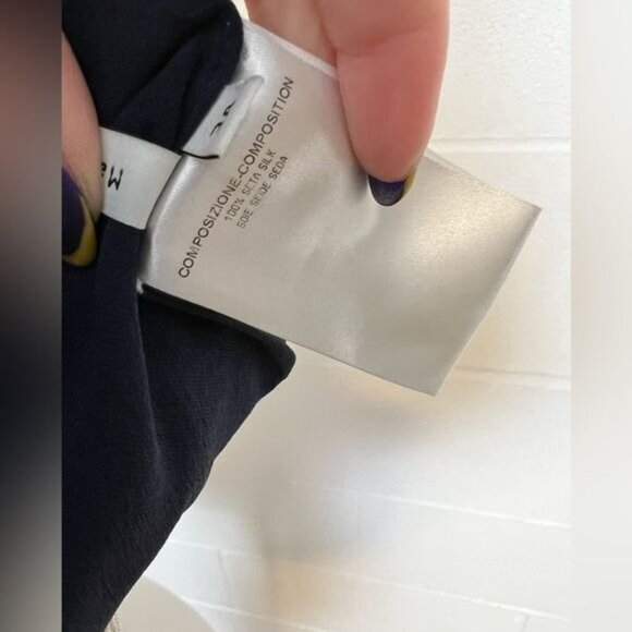 BALENCIAGA SILK Blue Dress With Pleating Size EU 38 - Picture 3 of 15